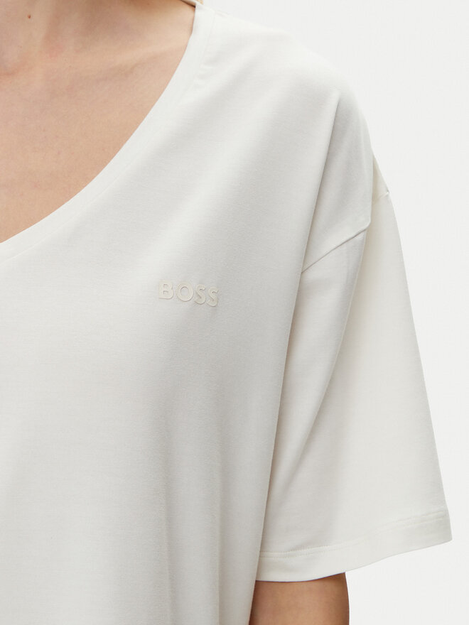 BOSS BOSS T-Shirt CP Stripe 50535723 Creme Relaxed Fit