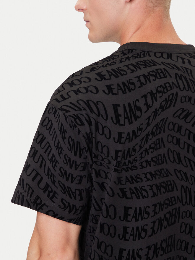 Versace Jeans Couture Versace Jeans Couture Camiseta 79GAH6R0 JS511 Negro Regular Fit