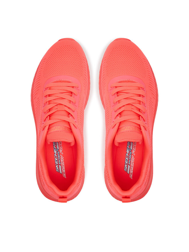 Skechers Sneakersy Skechers Bobs Squad Chaos-Cool Rythms 117216/NCOR Korálová
