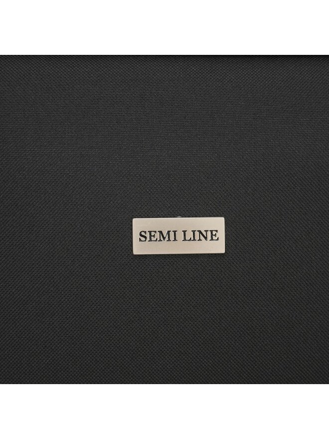 Semi Line Μεγάλη Βαλίτσα Semi Line T5656-3 Μαύρο