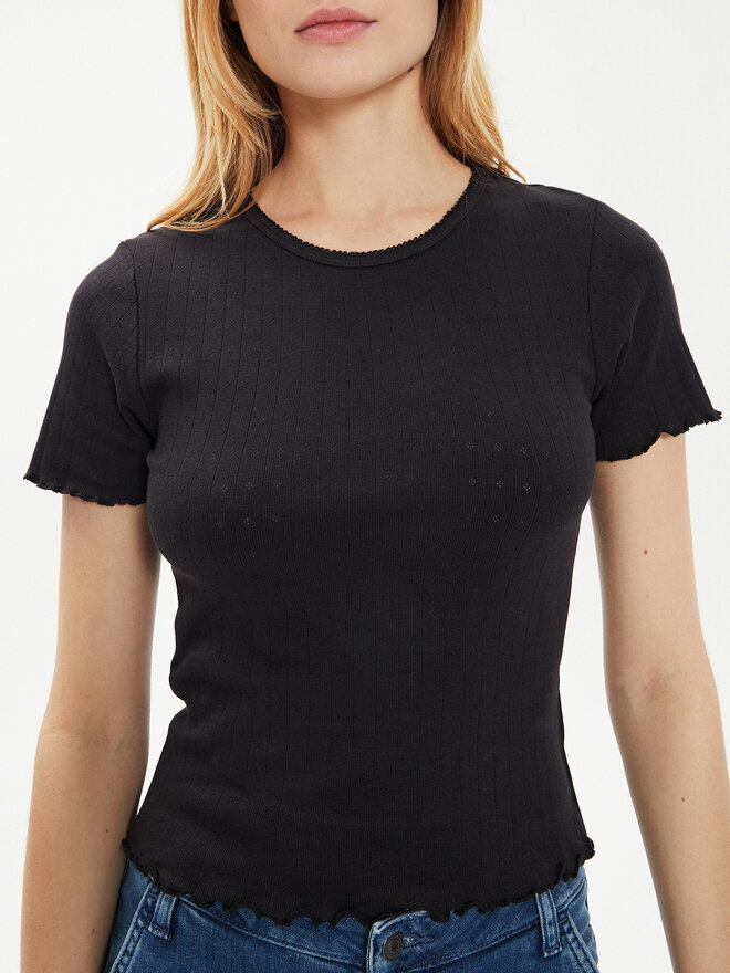 Brave Soul Brave Soul T-Shirt LTS-568ADRI1 Schwarz Straight Fit