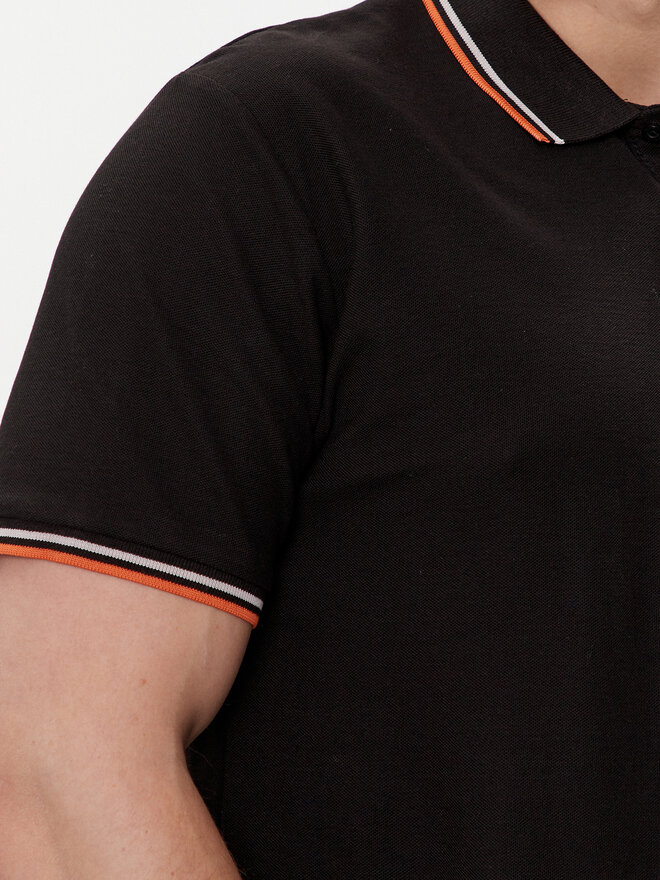 Brave Soul Brave Soul Poloshirt MPS-149COSMO Schwarz Straight Fit