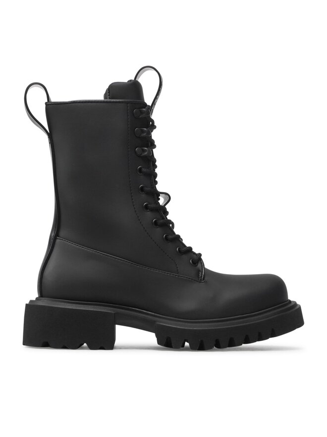Rains Schnürstiefeletten Rains Show Combat Boot 22600 Schwarz