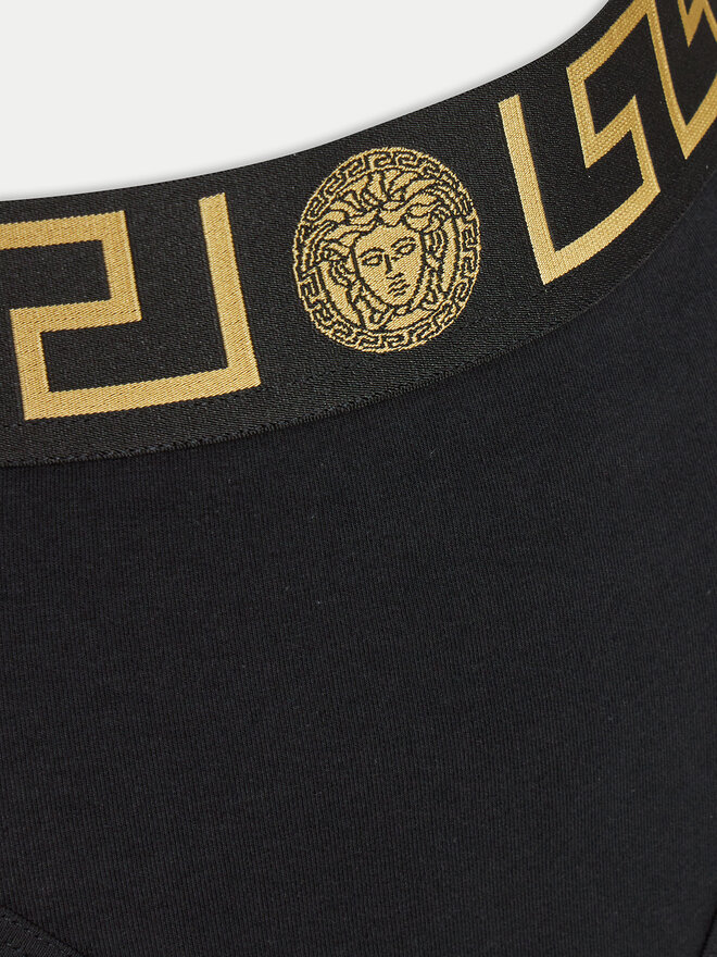Versace Versace Κλασικό σλιπ ψηλόμεσο AUD01050 1A10011 Μαύρο