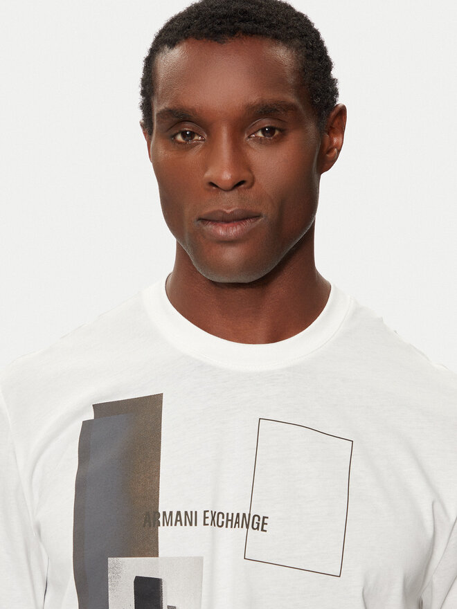 Armani Exchange Armani Exchange Camiseta 6DZTHZ ZJBYZ 61AK Blanco Regular Fit