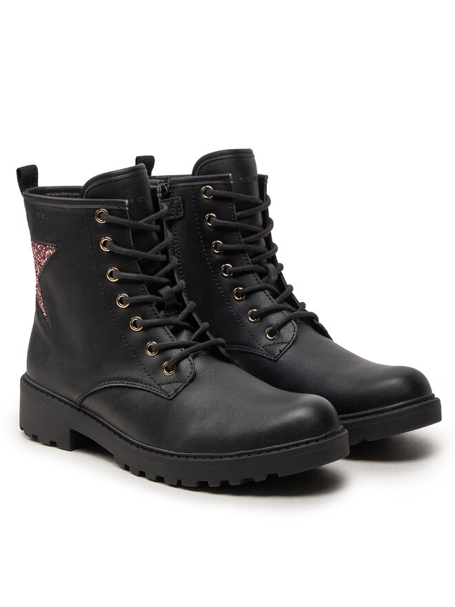 Geox Stiefel Geox Jr Casey J9420G 0BCEW C9B8W S Schwarz
