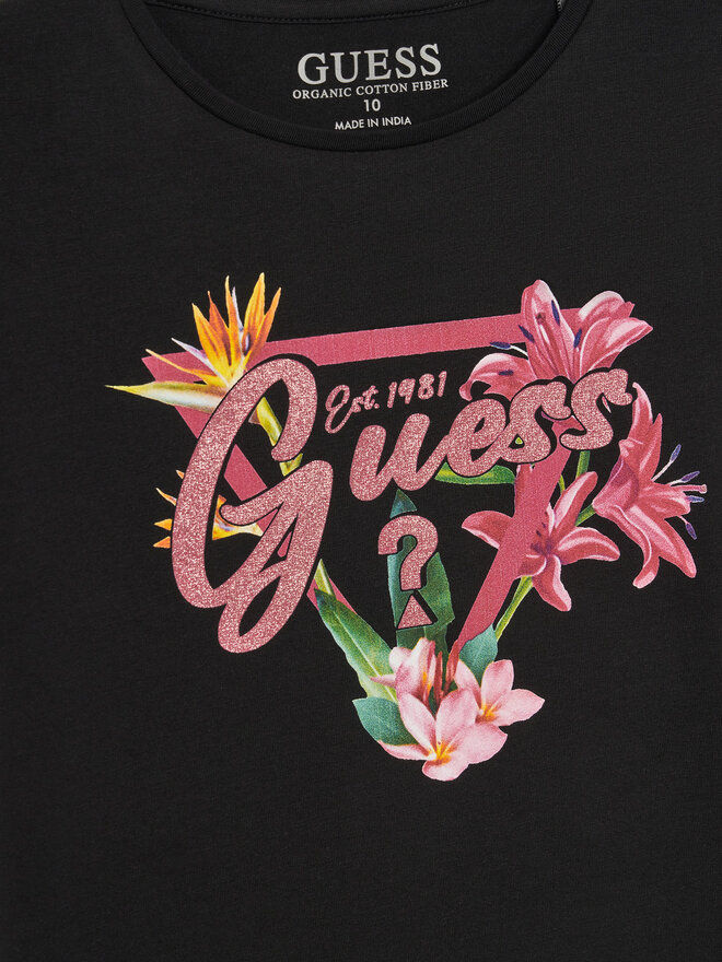 Guess Guess T-Shirt J5GI16 K6YW4 Μαύρο Regular Fit