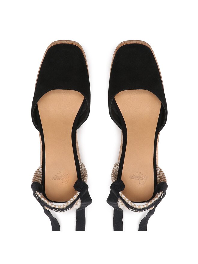 Espadrilles Castaner Tina Cork 007 023075 100 Noir chaussures