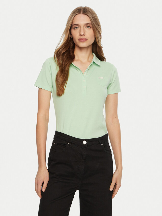 Guess Guess Poloshirt W5RP47 KARS2 Grün Regular Fit