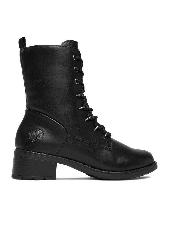 Rieker Schnürschuhe Rieker 75430-00 Schwarz