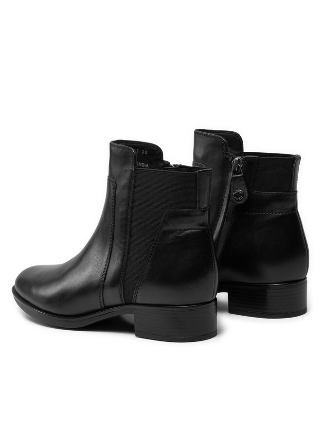 Geox Īsie zābaki Geox D Felicity F D84G1F 00043 C9999 Melns