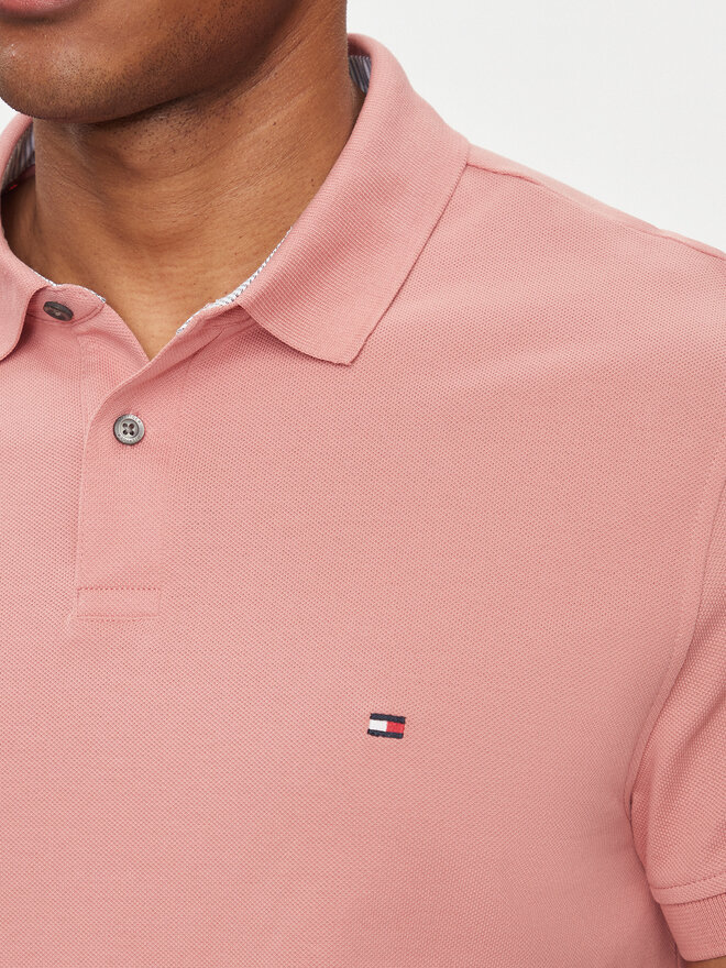 Tommy Hilfiger Tommy Hilfiger Pólóing 1985 MW0MW17770 Rózsaszín Regular Fit
