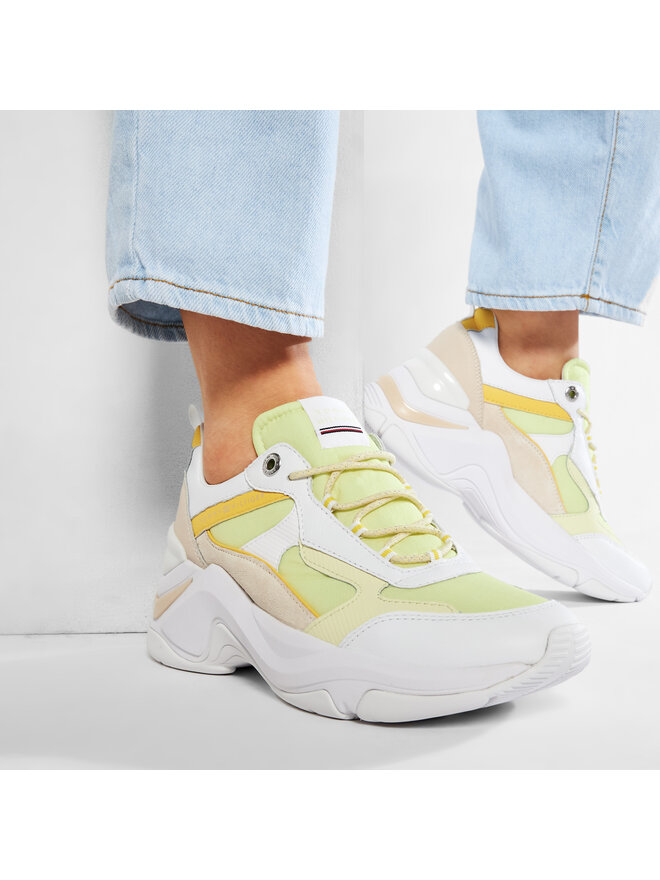 Tommy Hilfiger Sneakers Tommy Hilfiger Fashion Wedge Sneaker FW0FW05566 Gelb