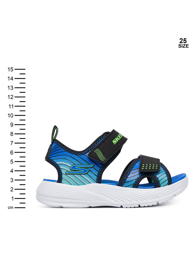 Skechers Sandalen Skechers Microspec-Splash 407034N/BKLM Blau