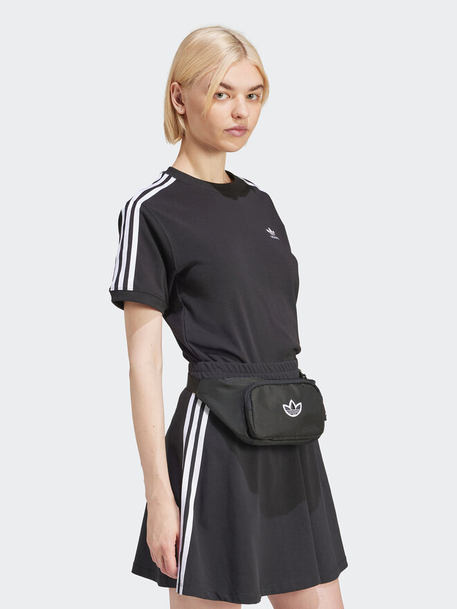 adidas adidas Marškinėliai 3-Stripes IU2420 Juoda Regular Fit