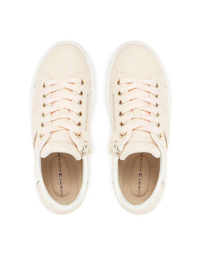 Tommy Hilfiger Sneakersy Tommy Hilfiger Low Cut Lace-Up Sneake 3A9-33745-1439 Ružová