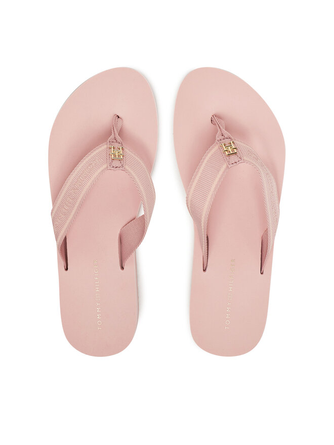 Tommy Hilfiger Žabky Tommy Hilfiger Hilfiger Webbing Beach Sandal FW0FW08515 Růžová
