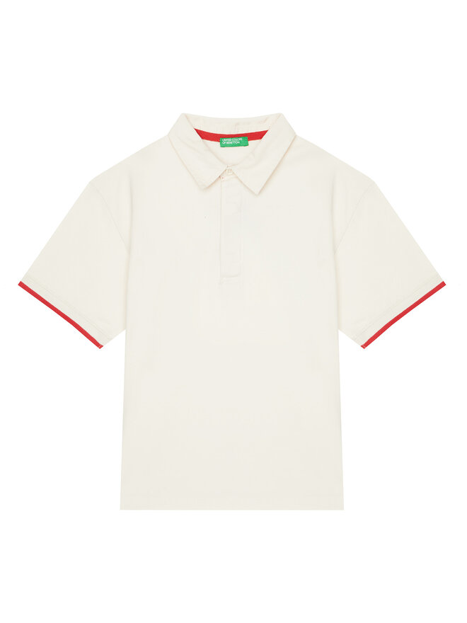United Colors Of Benetton United Colors Of Benetton Поло 3MI5C301U Бежевий Relaxed Fit