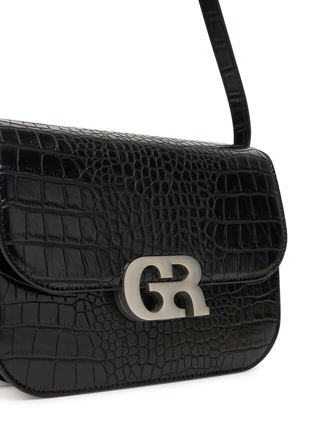 GINO ROSSI Handtasche Gino Rossi CEO-LINA-KQ44-CROCCO Schwarz