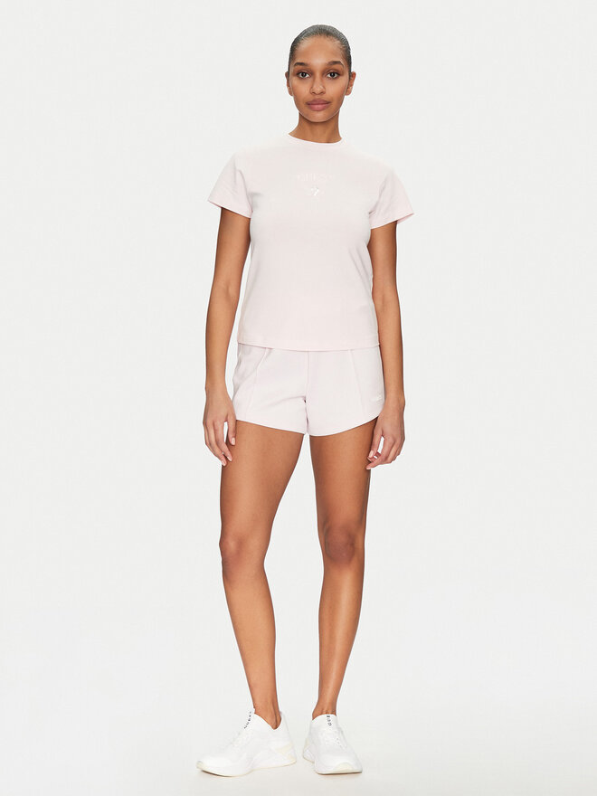 Guess Guess Marškinėliai V4YI21 KCDH1 Rožinė Slim Fit