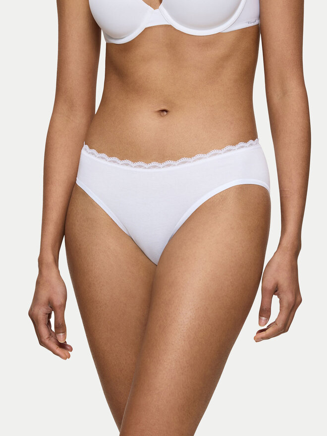 Triumph Triumph Klasične spodnje hlačke Feel Of Cotton 10224973 Bela