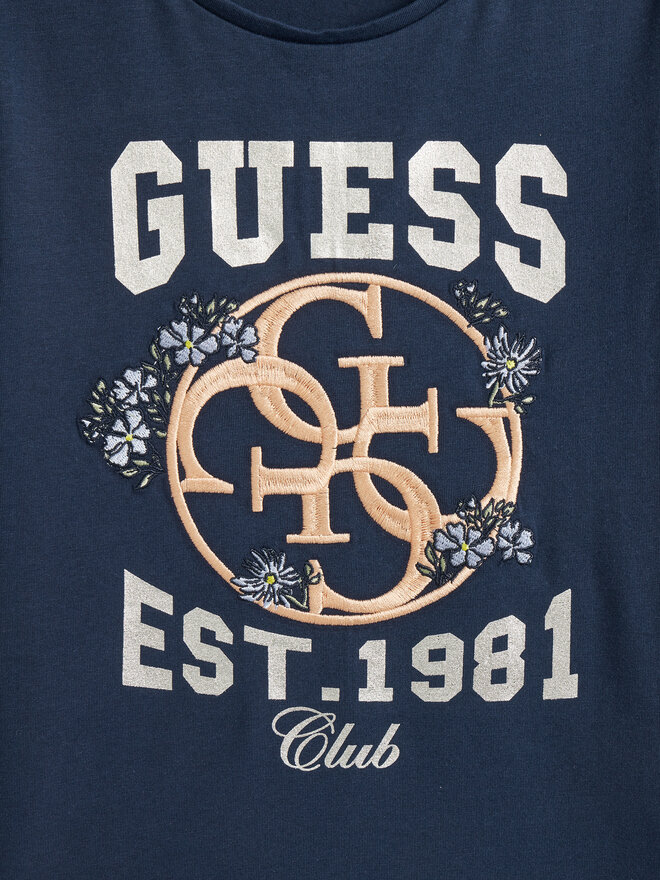 Guess Guess Футболка J5YI25 K6YW4 Cиній Regular Fit