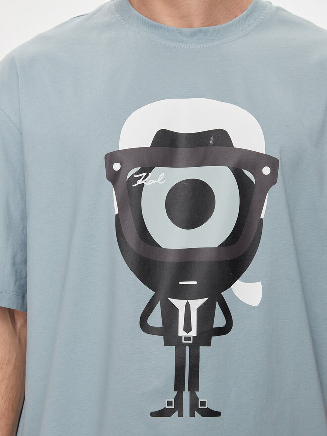 KARL LAGERFELD KARL LAGERFELD T-Shirt 755098 542270 Μπλε Regular Fit