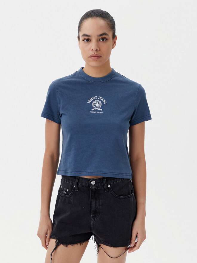 Tommy Jeans Tommy Jeans T-Shirt Varsity DW0DW20317 Dunkelblau Regular Fit
