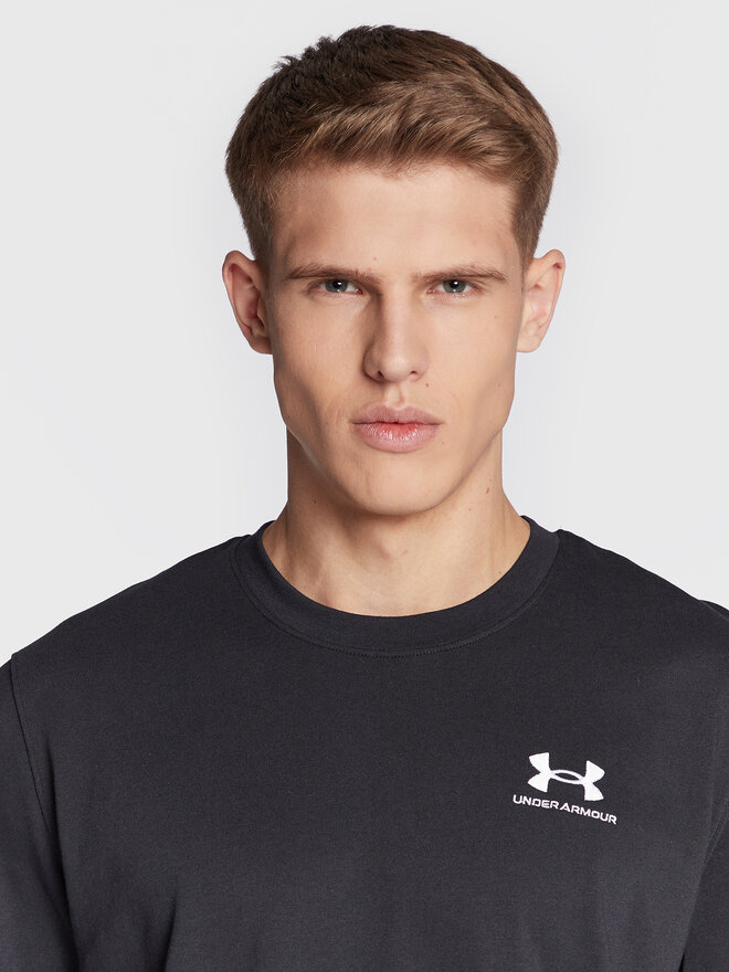 Under Armour Under Armour Marškinėliai Ua Logo Embroidered 1373997 Juoda Relaxed Fit