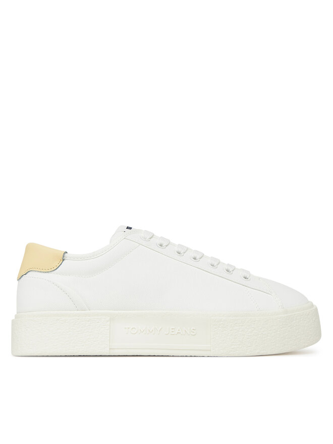 Tommy Jeans Sneakersy Tommy Jeans Tjw Flatform Canvas Sneaker EN0EN02792 Écru