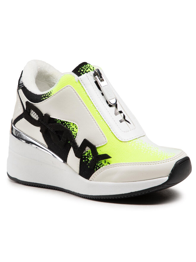 Sneakers DKNY Parlan Zip Up Wedge Sneaker K1122924 WeiB eschuhe.at
