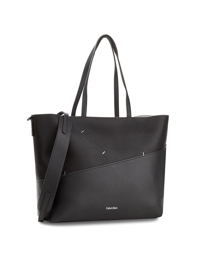 Handtasche Calvin Klein Luna Medium Tote Sta K60K603763 Schwarz eschuhe