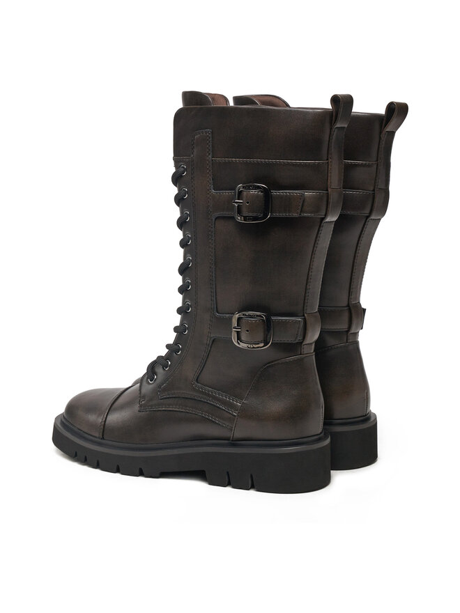 TWINSET Kozačky TWINSET 242TGT122 Hnědá