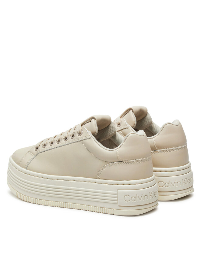 Calvin Klein Zapatillas Calvin Klein Bold Platf Low Oh Mg Lth YW0YW01589 Écru