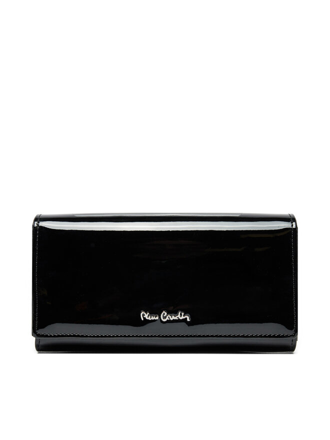 Pierre Cardin Duży Portfel Damski Pierre Cardin 07 SHINY 106 Czarny