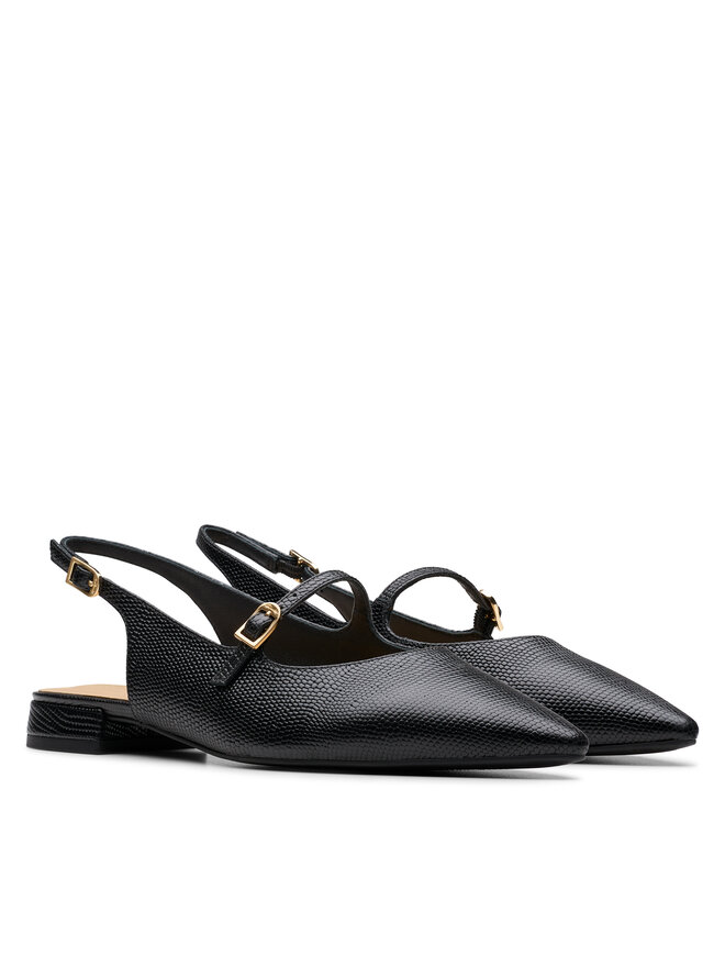 Clarks Балетки Clarks Sensa15 Shine 26181314 Чорний