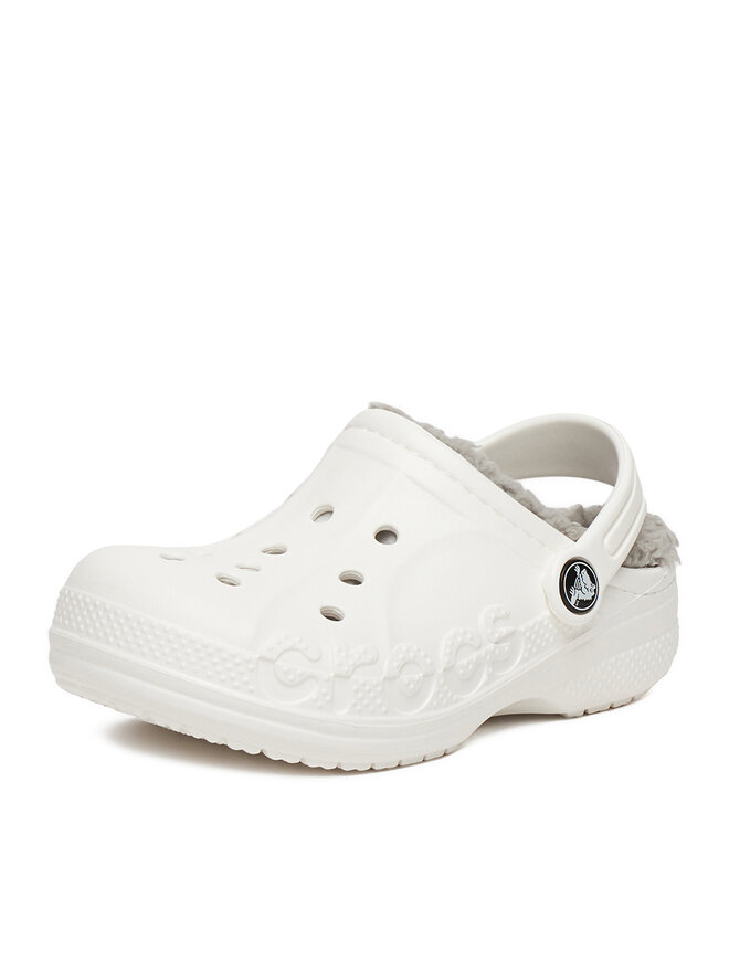 Crocs Şlapi Crocs C-BAYA LINED CLOG K 207500-11H Alb