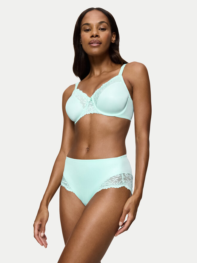 Triumph Triumph Klasične spodnje hlačke z visokim pasom Ladyform Soft Maxi 10210671 Modra