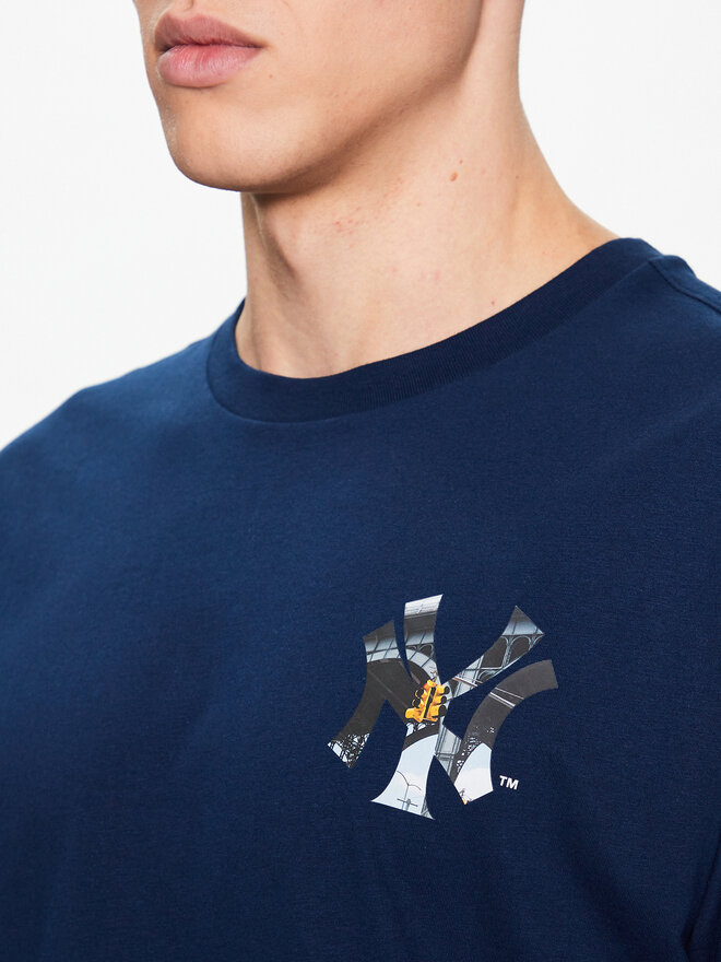 Champion Champion Marškinėliai 218923 Tamsiai mėlyna Relaxed Fit