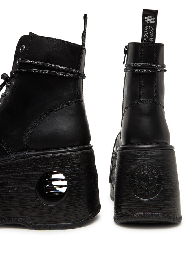 NEW ROCK Schnürschuhe NEW ROCK M-MILI083CCT-C18 Schwarz