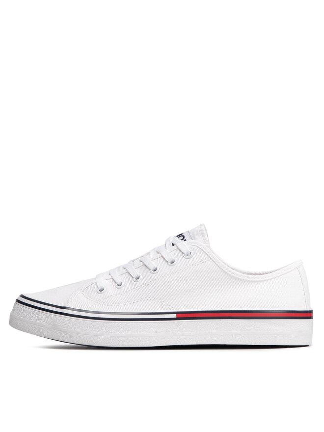Tommy Jeans Πάνινα παπούτσια Tommy Jeans Essential Low Cut EM0EM00962 Λευκό