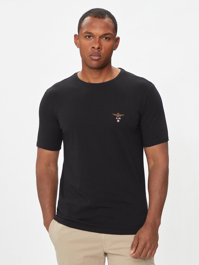 Aeronautica Militare Aeronautica Militare T-Shirt AM1UTI001 Schwarz Regular Fit