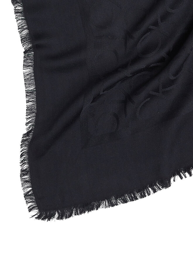 Calvin Klein Foulard Calvin Klein Shiny Jacquard Monogram K60K612974 Nero