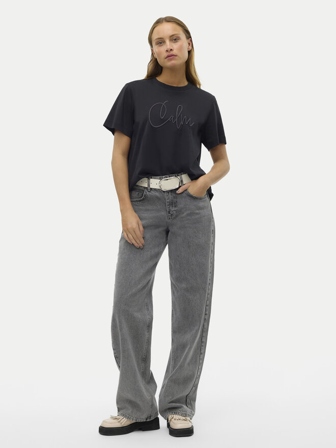 Vero Moda Vero Moda T-Shirt Fea 10321312 Μαύρο Loose Fit