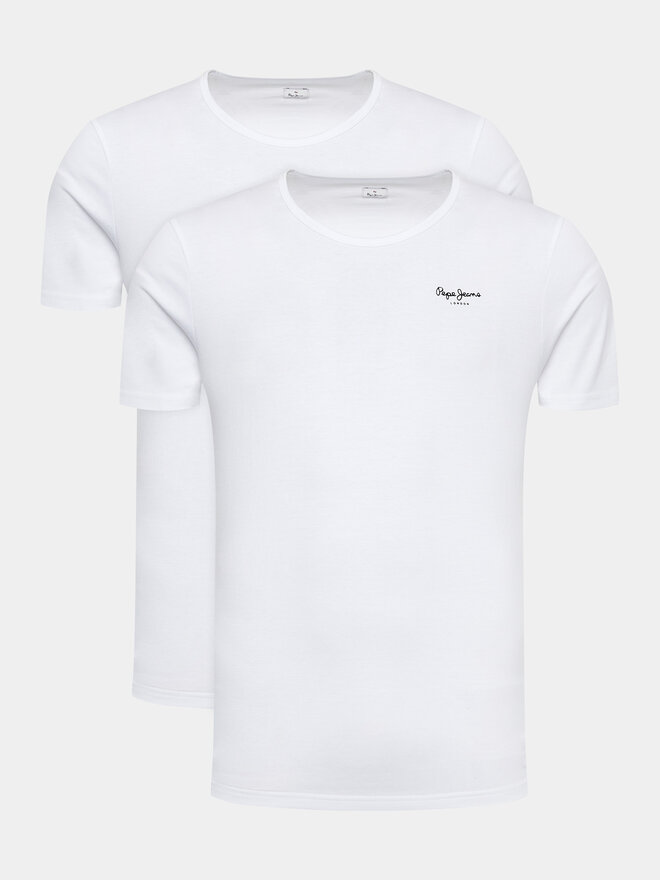 Pepe Jeans Pepe Jeans 2er-Set T-Shirts Pepe Tshirt 2P PMU10976 Weiß Regular Fit