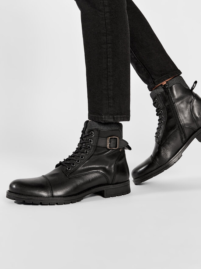 Jack&Jones Čižmy Jack&Jones Jfwalbany 12140935 Čierna