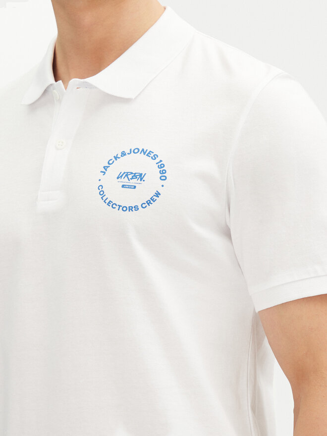 Jack&Jones Jack&Jones Polo marškinėliai Simon 12269299 Balta Regular Fit