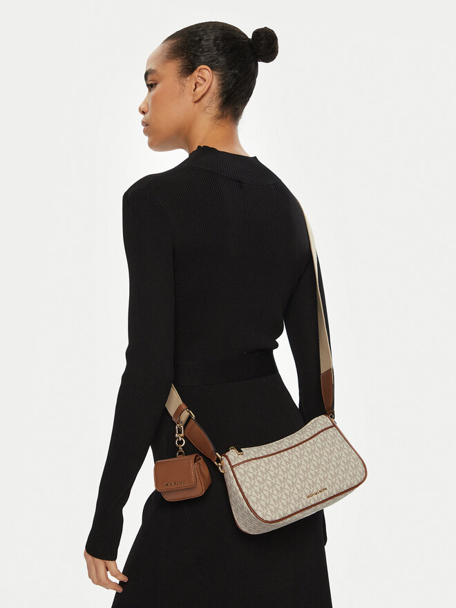 Michael Kors Kabelka Michael Kors Jet Set 32S3GJ6C8B Béžová