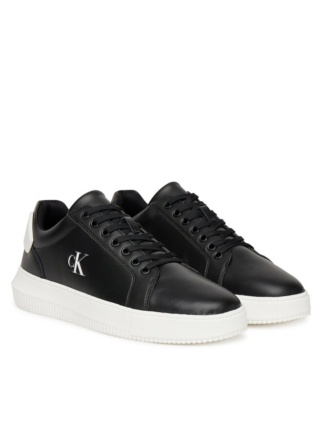 Calvin Klein Jeans Сникърси Calvin Klein Jeans Chunky Cupsole Ru Patch Lth YM0YM01296 Черен
