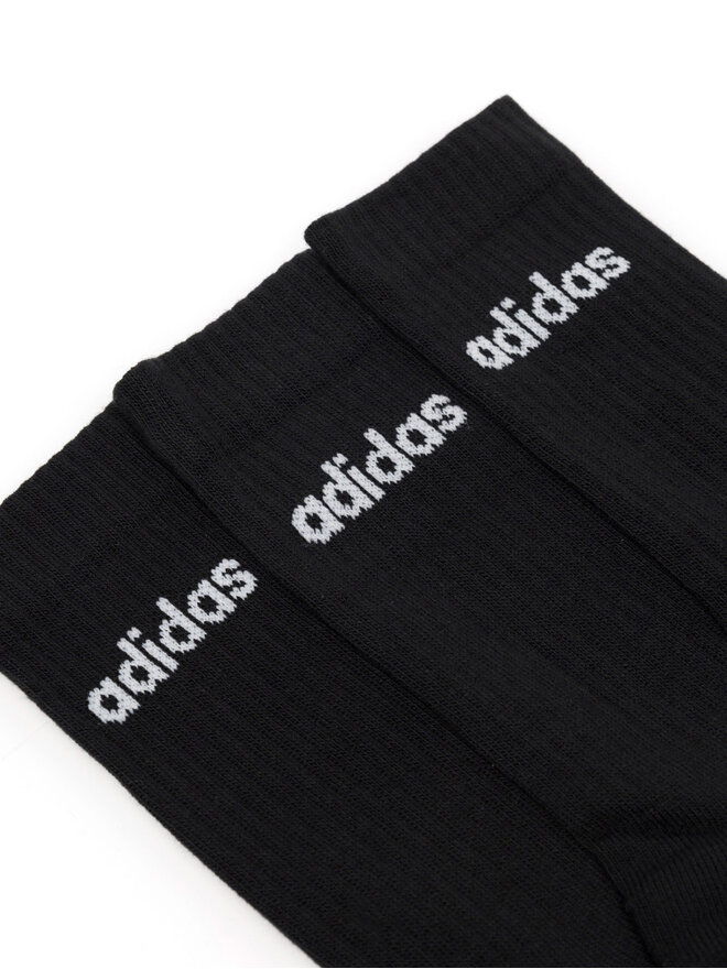 adidas Σετ 3 ζευγάρια ψηλές κάλτσες unisex adidas IC1301 3-PACK Μαύρο